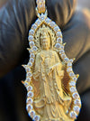 Lady Buddha (Guan Yin) Diamond Pendant