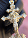 Museum-Level Crucifix and Angels Diamond Pendant