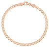 4MM Solid Diamond-Cut Mariner Bracelet