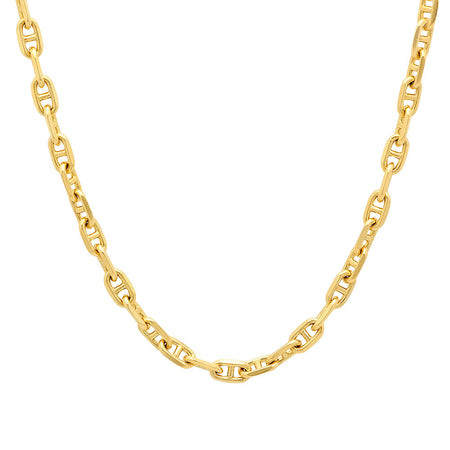 4MM Solid Alternating Mariner Chain