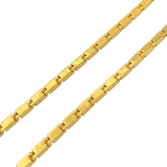 24K Yellow Gold 4MM Baht Chain