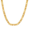 5.5MM Solid Byzantine Chain in yellow gold, product view 1