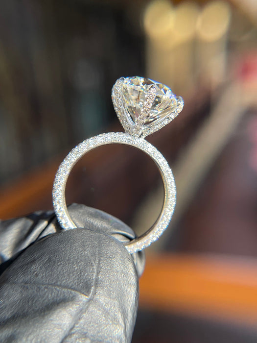 Pavé Basket Solitaire Engagement Ring — original photograph 1