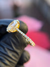 Tapered Pavé Hidden Halo Engagement Ring — original photograph 1