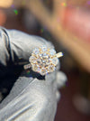 Large Cluster Halo Engagement Ring — original photograph 1