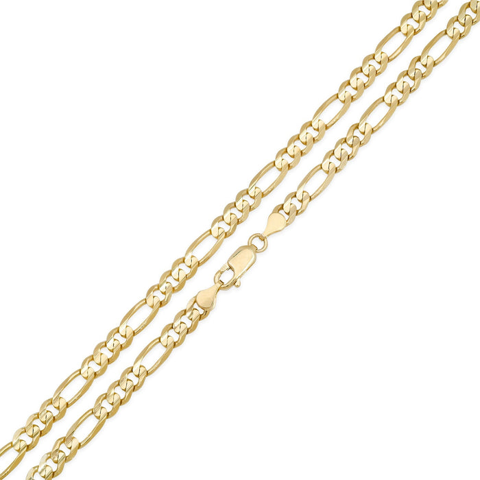 5MM Solid Plain Figaro Chain