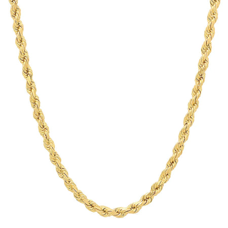 5MM Solid Diamond-Cut Rope Chain