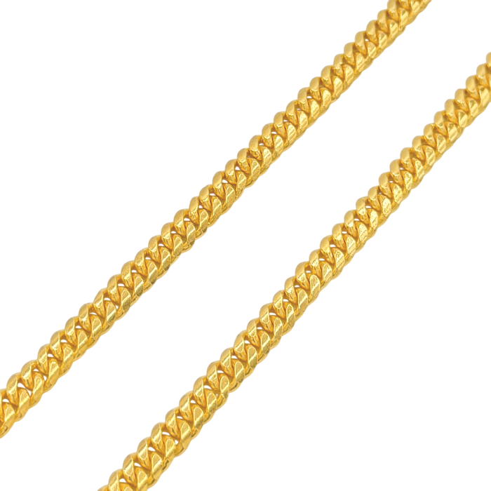 24K Yellow Gold 5MM Miami Cuban Link Chain