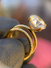 Micro French Pavé Hidden Halo Engagement Ring — original photograph 4