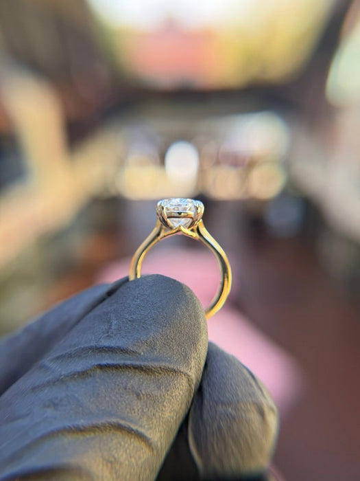 Cathedral Basket Solitaire Engagement Ring — original photograph 1