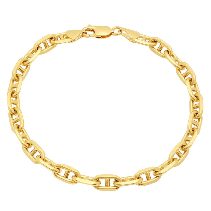 6MM Solid Alternating Mariner Bracelet original photo 1