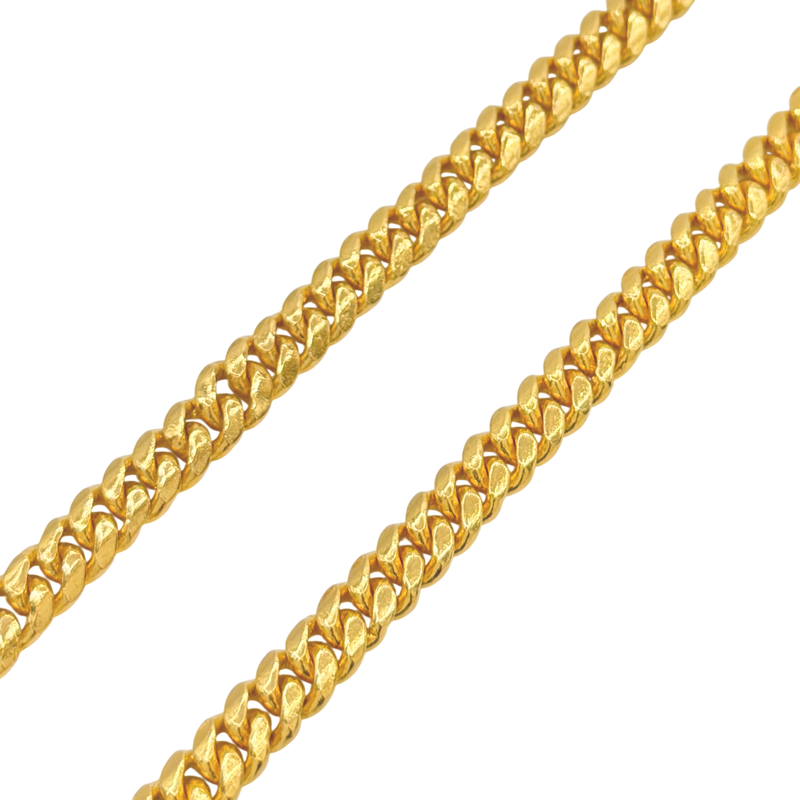 24K Yellow Gold 6MM Miami Cuban Link Chain
