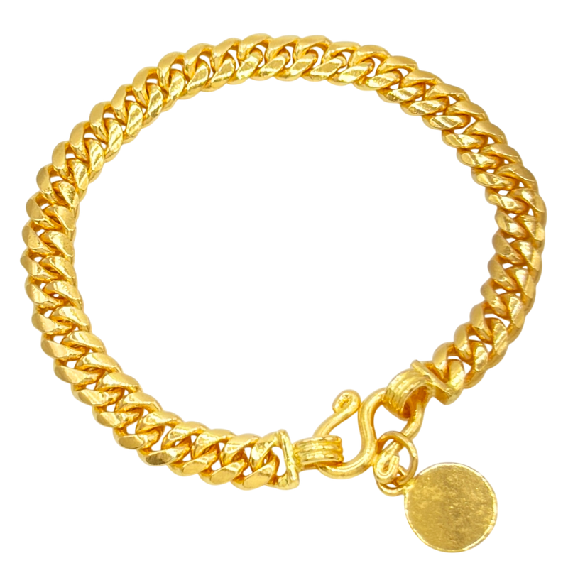 24K Yellow Gold 6.5MM Miami Cuban Link Bracelet