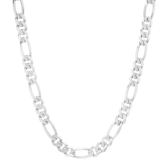 7.5MM Solid Plain Figaro Chain