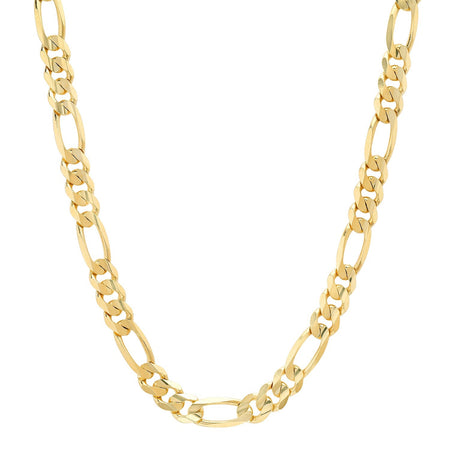 7.5MM Solid Plain Figaro Chain