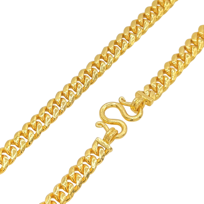 24K Yellow Gold 7.5MM Miami Cuban Link