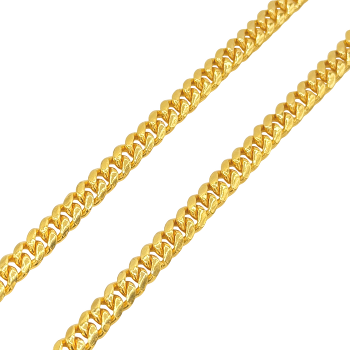 24K Yellow Gold 7.5MM Miami Cuban Link