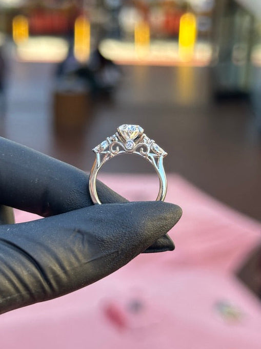 Vintage Filigree Engagement Ring — original photograph 1