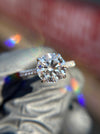 Pavé Cathedral Hidden Halo Engagement Ring — original photograph 4