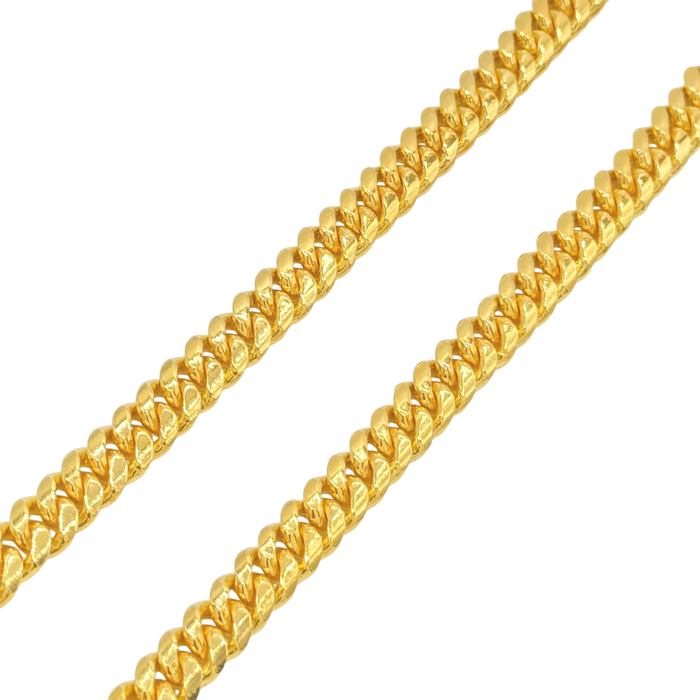 24K Yellow Gold 8.5MM Miami Cuban Link Chain