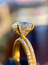 Micro French Pavé Hidden Halo Engagement Ring — original photograph 3