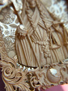 Santa Muerte and Owl Pendant