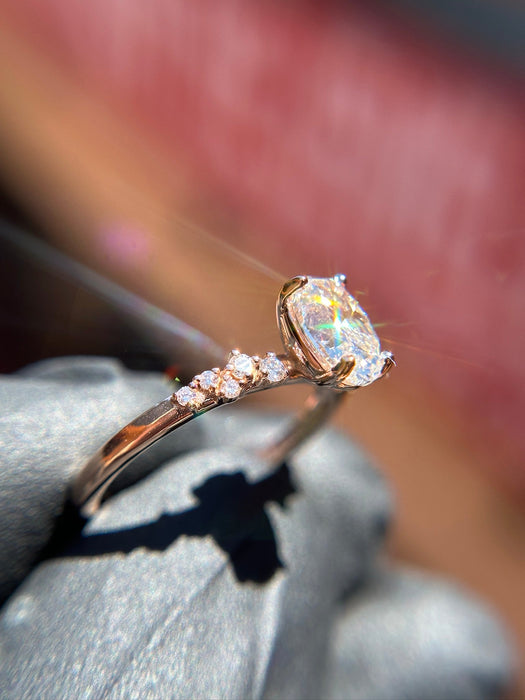 Graduated Diamonds Accent Engagement Ring — original photograph 1