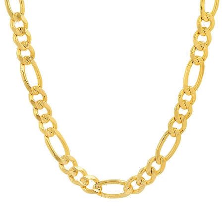 8MM Solid Plain Figaro Chain