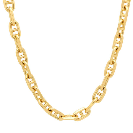 8MM Solid Alternating Mariner Chain