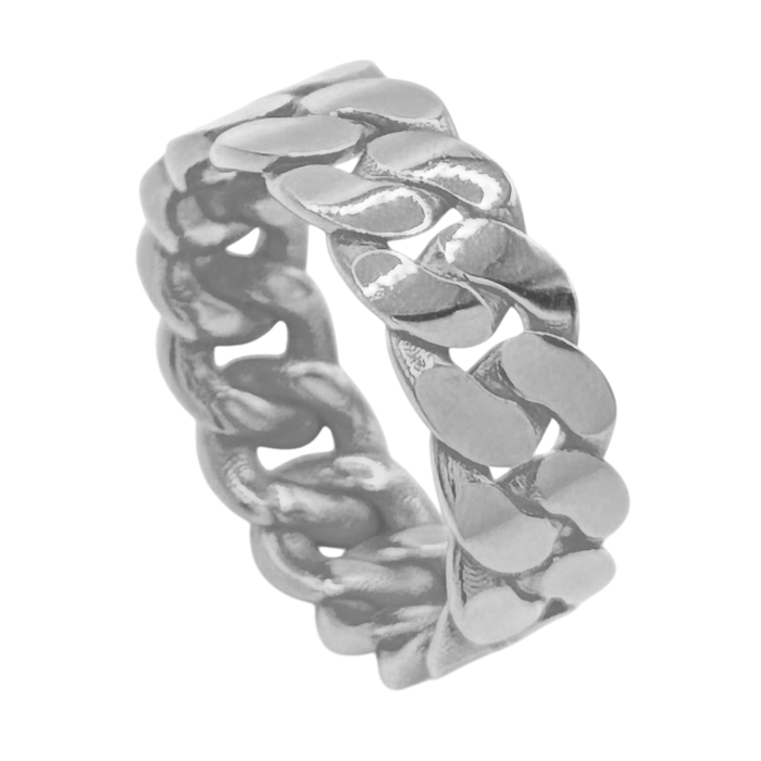 8MM Cuban Link Ring