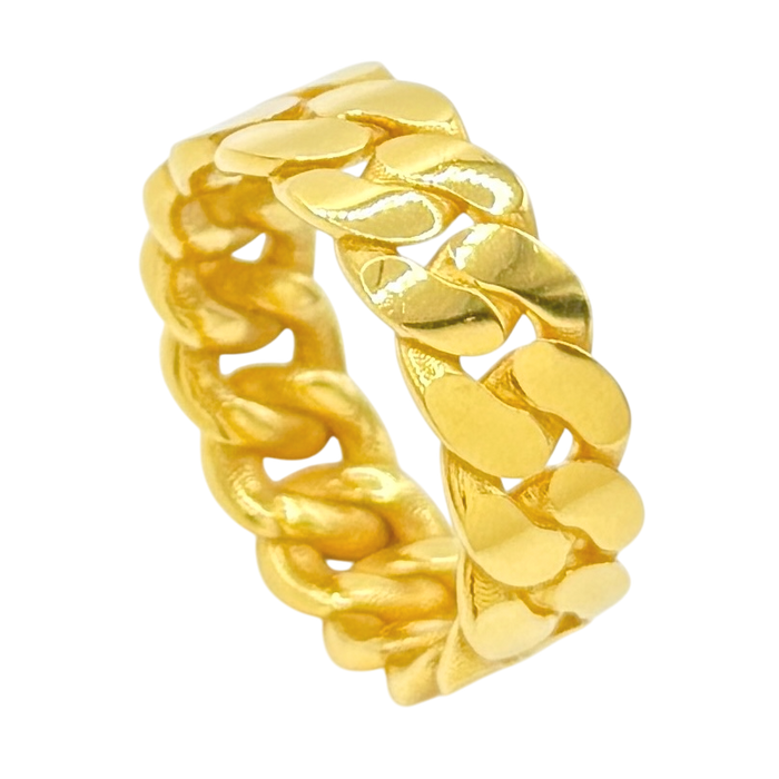 8MM Cuban Link Ring