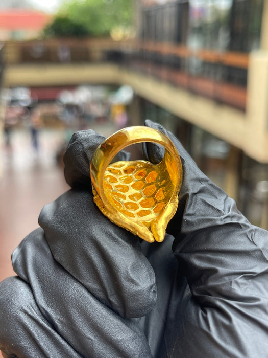 Japanese Oni Mask Ring — original photograph 3