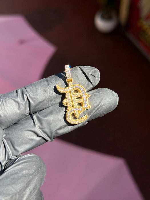Old English "D" Diamond Pendant