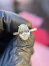 Tapered Pavé Hidden Halo Engagement Ring — original photograph 4