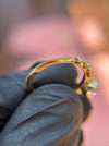 Alternating Baguette and Round Accent Milgrain Engagement Ring — original photograph 2