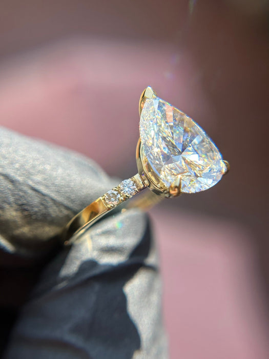 Accent Solitaire Engagement Ring — original photograph 1