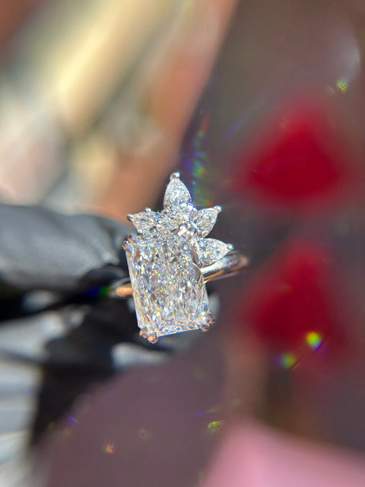 Floral Cluster Engagement Ring — original photograph 1
