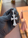 Gothic-Inspired Diamond Cross Pendant