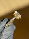 French Pavé Cathedral Hidden Halo Engagement Ring — original photograph 4