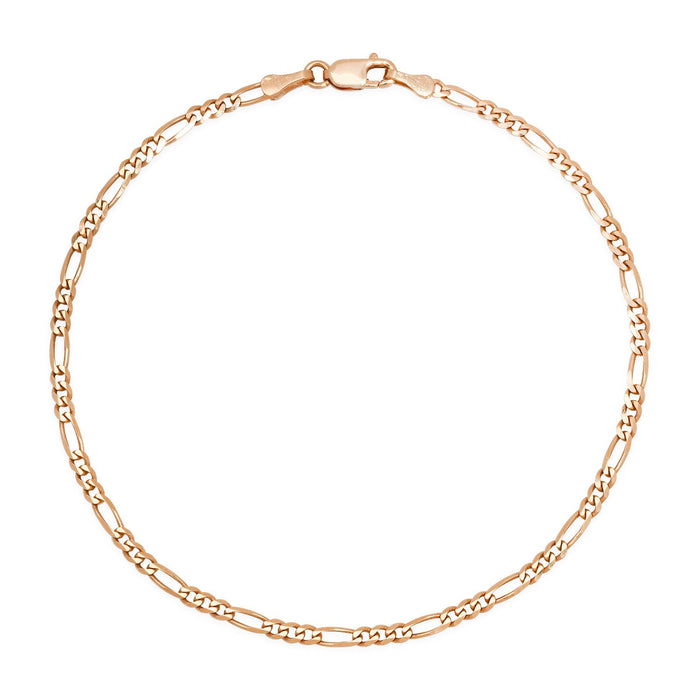 2.5MM Solid Figaro Bracelet