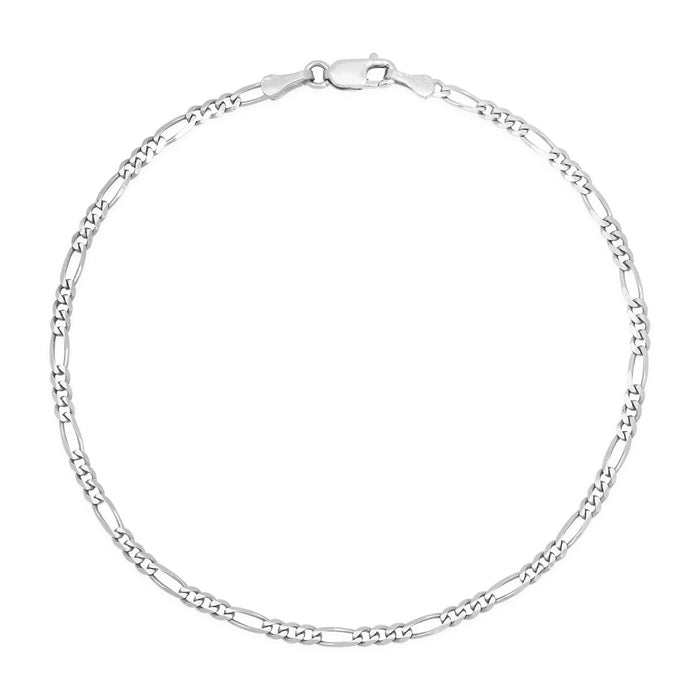 2.5MM Solid Figaro Bracelet