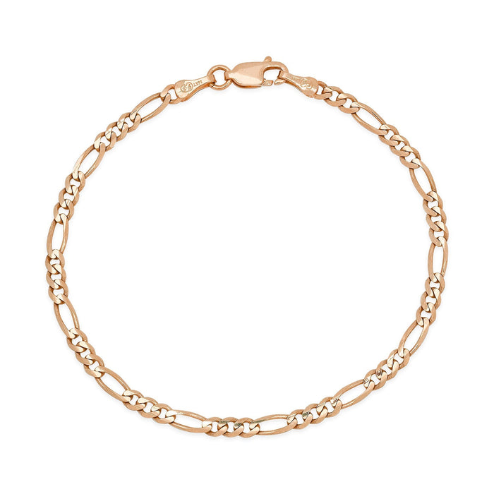 3MM Solid Figaro Bracelet
