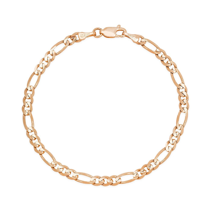 4MM Solid Figaro Bracelet