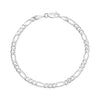 4MM Solid Figaro Bracelet
