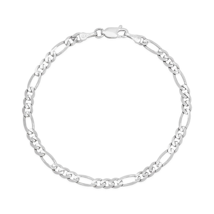 4MM Solid Figaro Bracelet