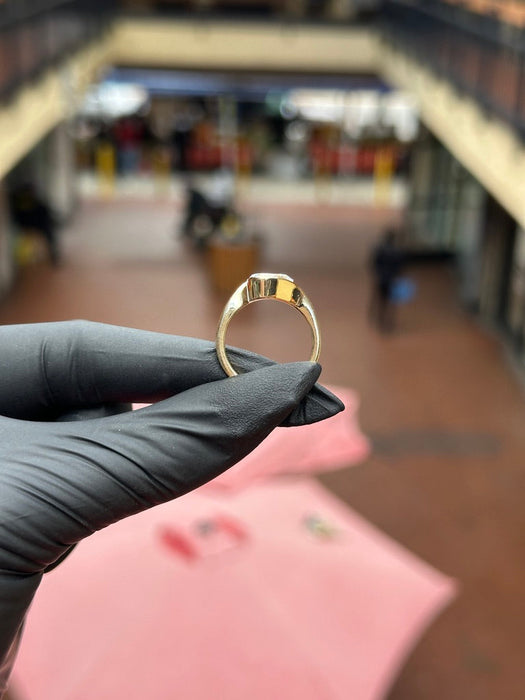 Diamond Bezel-Set Bypass Engagement Ring — original photograph 5