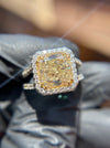 Pavé Split Shank Halo Engagement Ring — original photograph 2