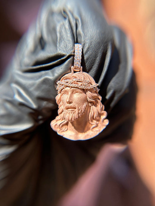 Museum-Level Jesus Diamond Pendant