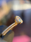 Micro French Pavé Hidden Halo Engagement Ring — original photograph 1
