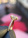 Tapered Pavé Hidden Halo Engagement Ring — original photograph 3